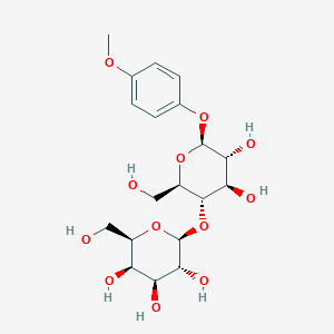 molecular formula C19H28O12 B115324 4-甲氧基苯基 4-O-(β-D-半乳呋喃糖基)-β-D-葡萄糖苷 CAS No. 150412-80-9