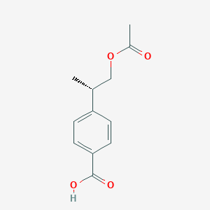 4-[(2S)-1-Acetoxy-2-propanyl]benzoic acid