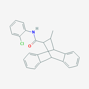 molecular formula C24H20ClNO B11534035 N-(2-chlorophenyl)-12-methyl-9,10-dihydro-9,10-ethanoanthracene-11-carboxamide 