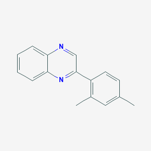 molecular formula C16H14N2 B11534617 2-(2,4-Dimethylphenyl)quinoxaline 