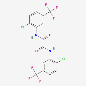 molecular formula C16H8Cl2F6N2O2 B11535200 N,N'-bis[2-chloro-5-(trifluoromethyl)phenyl]ethanediamide 