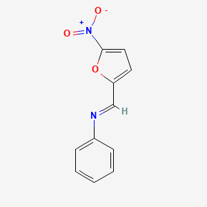 molecular formula C11H8N2O3 B11535505 N-(5-Nitrofurfurylidene)aniline CAS No. 156-44-5