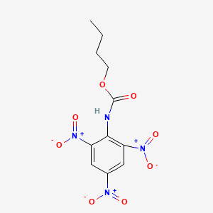molecular formula C11H12N4O8 B11535619 butyl N-(2,4,6-trinitrophenyl)carbamate 