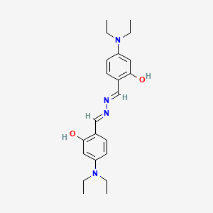 molecular formula C22H30N4O2 B11536284 4-(Diethylamino)salicylaldehyde azine CAS No. 1312884-11-9