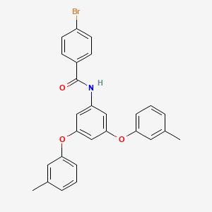 molecular formula C27H22BrNO3 B11536939 N-[3,5-bis(3-methylphenoxy)phenyl]-4-bromobenzamide 