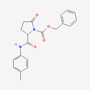 molecular formula C20H20N2O4 B11537183 Benzyl 2-[(4-methylphenyl)carbamoyl]-5-oxopyrrolidine-1-carboxylate 