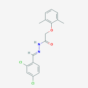 molecular formula C17H16Cl2N2O2 B11537457 N'-[(E)-(2,4-dichlorophenyl)methylidene]-2-(2,6-dimethylphenoxy)acetohydrazide 