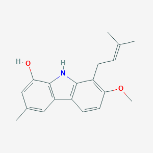 molecular formula C19H21NO2 B011538 Murrayafoline B CAS No. 100108-68-7