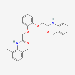 molecular formula C26H28N2O4 B11538155 N-(2,6-dimethylphenyl)-2-(2-{[(2,6-dimethylphenyl)carbamoyl]methoxy}phenoxy)acetamide 