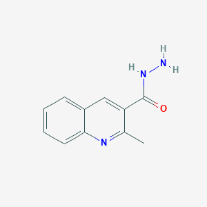 molecular formula C11H11N3O B11538668 2-Methylquinoline-3-carbohydrazide 