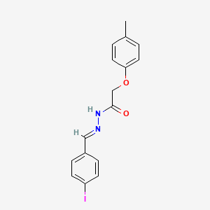 molecular formula C16H15IN2O2 B11539466 N'-[(E)-(4-iodophenyl)methylidene]-2-(4-methylphenoxy)acetohydrazide 