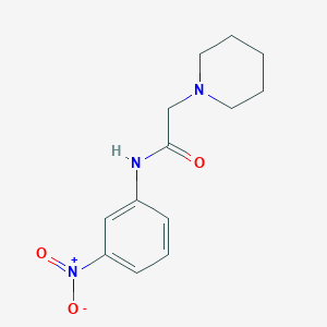 molecular formula C13H17N3O3 B11539579 N-(3-nitrophenyl)-2-(piperidin-1-yl)acetamide CAS No. 35763-43-0