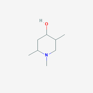 molecular formula C8H17NO B11539903 1,2,5-Trimethylpiperidin-4-ol CAS No. 17618-51-8