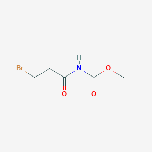 molecular formula C5H8BrNO3 B11539962 methyl N-(3-bromopropanoyl)carbamate 