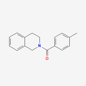 molecular formula C17H17NO B11540095 2-(4-Methylbenzoyl)-1,2,3,4-tetrahydroisoquinoline 