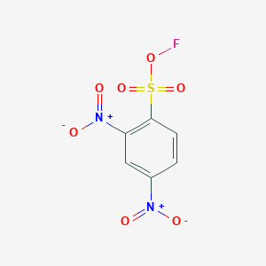 molecular formula C6H3FN2O7S B115401 2,4-dinitrofluorobenzene Sulfonic Acid CAS No. 143134-35-4