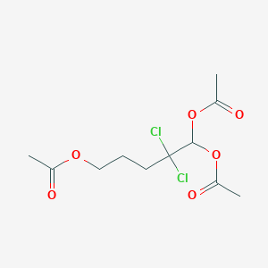 (5,5-Diacetyloxy-4,4-dichloropentyl) acetate