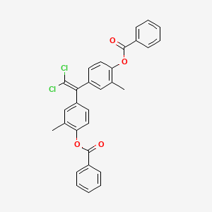 molecular formula C30H22Cl2O4 B11541162 (2,2-Dichloroethene-1,1-diyl)bis-2-methylbenzene-4,1-diyl dibenzoate 