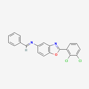 molecular formula C20H12Cl2N2O B11541177 2-(2,3-dichlorophenyl)-N-[(E)-phenylmethylidene]-1,3-benzoxazol-5-amine 