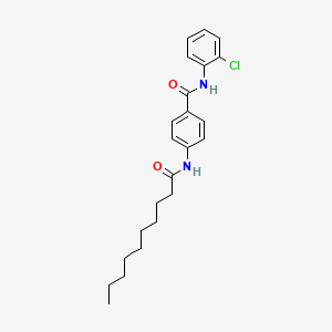 molecular formula C23H29ClN2O2 B11541217 N-(2-chlorophenyl)-4-(decanoylamino)benzamide 