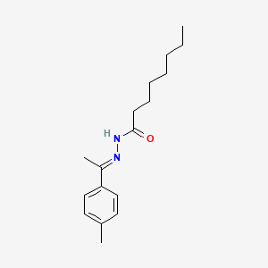 molecular formula C17H26N2O B11541955 N'-[(1E)-1-(4-methylphenyl)ethylidene]octanehydrazide 