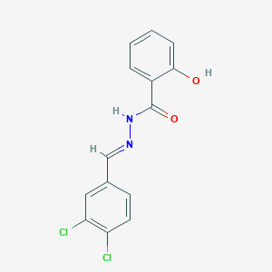 molecular formula C14H10Cl2N2O2 B11542366 N'-[(E)-(3,4-dichlorophenyl)methylidene]-2-hydroxybenzohydrazide CAS No. 87444-17-5
