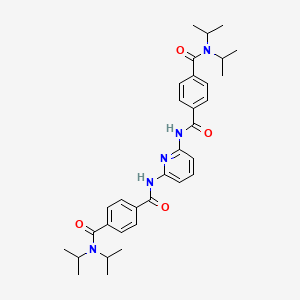 molecular formula C33H41N5O4 B11542464 N~4~,N~4~'-pyridine-2,6-diylbis[N,N-di(propan-2-yl)benzene-1,4-dicarboxamide] 
