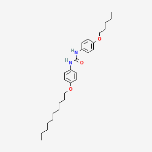 molecular formula C28H42N2O3 B11542672 1-[4-(Decyloxy)phenyl]-3-[4-(pentyloxy)phenyl]urea 