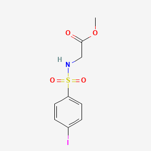 molecular formula C9H10INO4S B11542738 Methyl 2-(4-iodobenzenesulfonamido)acetate 