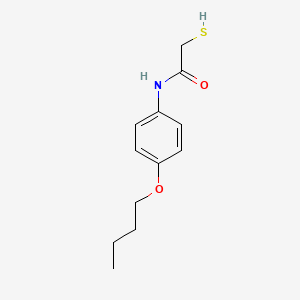 molecular formula C12H17NO2S B11542752 N-(4-Butoxyphenyl)-2-sulfanylacetamide 