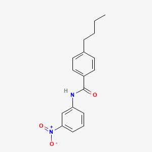molecular formula C17H18N2O3 B11543398 Benzamide, N-(3-nitrophenyl)-4-butyl- 