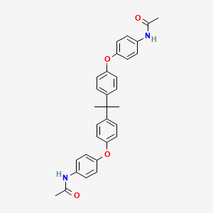 molecular formula C31H30N2O4 B11543410 N-[4-(4-{2-[4-(4-Acetamidophenoxy)phenyl]propan-2-YL}phenoxy)phenyl]acetamide 