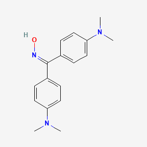 molecular formula C17H21N3O B11543765 Benzophenone, 4,4'-bis(dimethylamino)-, oxime CAS No. 1714-51-8