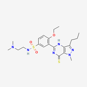 molecular formula C₂₁H₃₀N₆O₃S₂ B1154386 N-dimethylaminoethylsulfosildenafil 