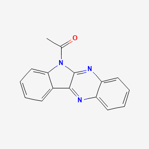 molecular formula C16H11N3O B11543983 6-Acetyl-6-indolo[2,3-b]quinoxaline CAS No. 13860-54-3