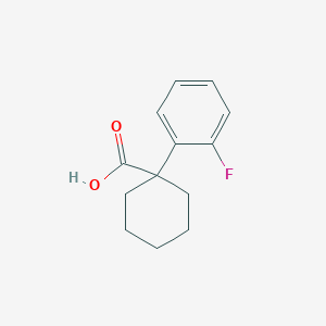 molecular formula C13H15FO2 B011544 1-(2-Fluorophenyl)cyclohexanecarboxylic acid CAS No. 106795-66-8