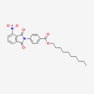 molecular formula C25H28N2O6 B11544144 Decyl 4-(4-nitro-1,3-dioxoisoindol-2-yl)benzoate 