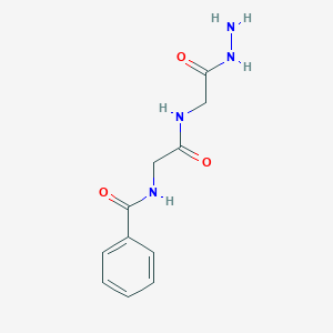 molecular formula C11H14N4O3 B11544185 N-[2-[(2-hydrazinyl-2-oxoethyl)amino]-2-oxoethyl]benzamide 