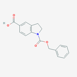 1h-Indole-1,5-dicarboxylic acid,2,3-dihydro-,1-(phenylmethyl)ester