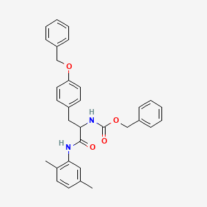 molecular formula C32H32N2O4 B11544485 O-benzyl-Nalpha-[(benzyloxy)carbonyl]-N-(2,5-dimethylphenyl)tyrosinamide 