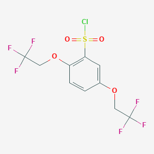 2,5-Bis(2,2,2-trifluoroethoxy)benzene-1-sulfonyl chloride