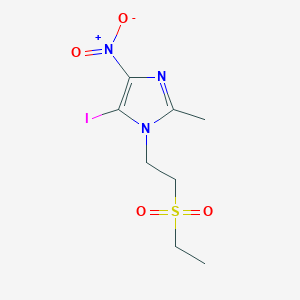 1-[2-(Ethylsulfonyl)ethyl]-5-iodo-2-methyl-4-nitro-1h-imidazole