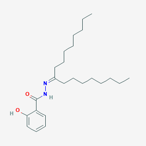 molecular formula C24H40N2O2 B11545239 N'-(heptadecan-9-ylidene)-2-hydroxybenzohydrazide 