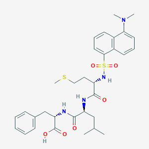molecular formula C32H42N4O6S2 B115453 N-Dansylmethionyl-leucyl-phenylalanine CAS No. 146935-91-3