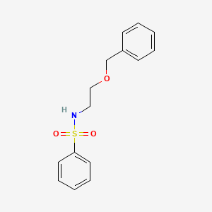 molecular formula C15H17NO3S B11545465 N-[2-(benzyloxy)ethyl]benzenesulfonamide 