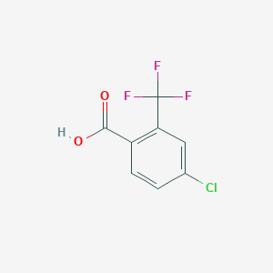 molecular formula C8H4ClF3O2 B115455 4-Chloro-2-(trifluoromethyl)benzoic acid CAS No. 142994-09-0