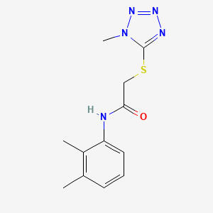 molecular formula C12H15N5OS B11546081 N-(2,3-dimethylphenyl)-2-[(1-methyl-1H-tetrazol-5-yl)sulfanyl]acetamide 
