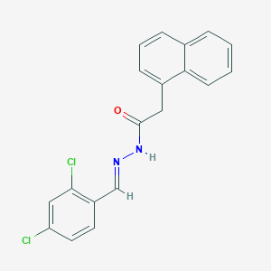 molecular formula C19H14Cl2N2O B11546254 N'-[(E)-(2,4-dichlorophenyl)methylidene]-2-(naphthalen-1-yl)acetohydrazide 