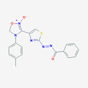 N-[[4-[4-(4-methylphenyl)-2-oxido-5H-1,2,4-oxadiazol-2-ium-3-yl]-1,3-thiazol-2-yl]imino]benzamide