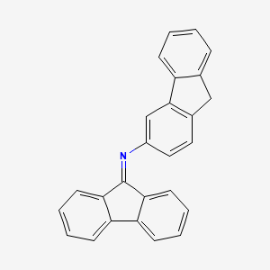 molecular formula C26H17N B11546863 N-(9H-fluoren-9-ylidene)-9H-fluoren-3-amine 